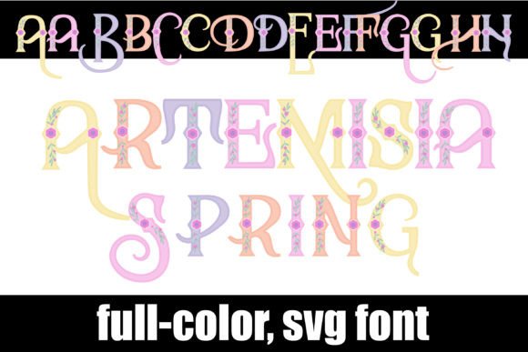 Artemisia Spring: A Full-Color Floral Serif for Bold Branding
