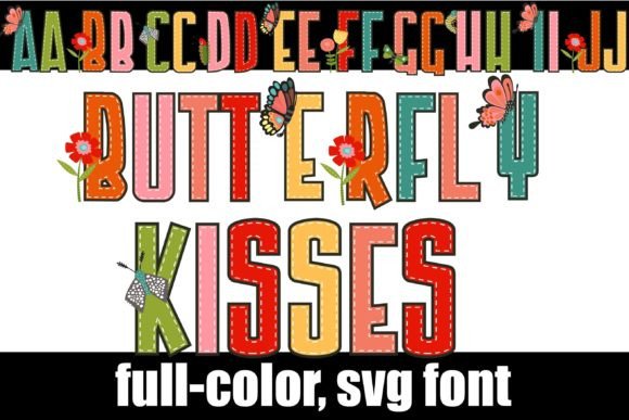 Butterfly Kisses: A Color Font for Playful, Modern Design