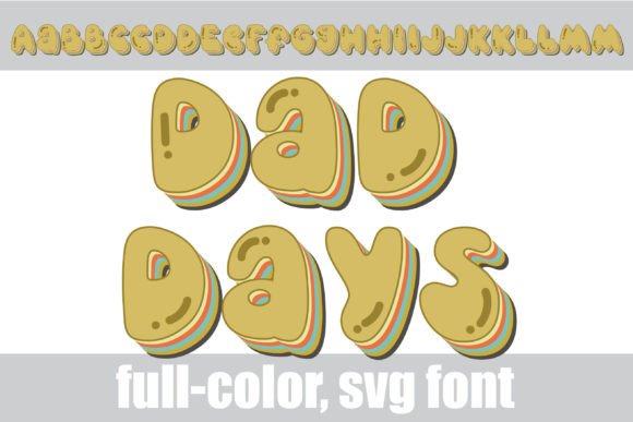 Dad Days: A Retro Font That Brings Bold Color to Your Projects