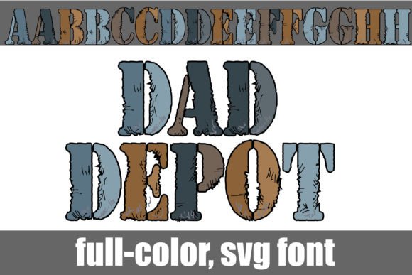 Dad Depot: A Colorful Typeface for Bold, Fun Branding