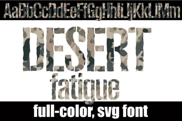 Desert Fatigue: A Stenciled Font for Authentic Visual Impact
