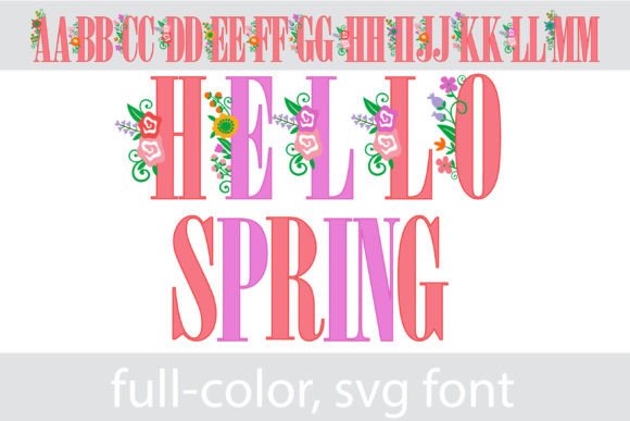 Embrace the Season with Hello Spring: A Floral Font for Fresh Designs