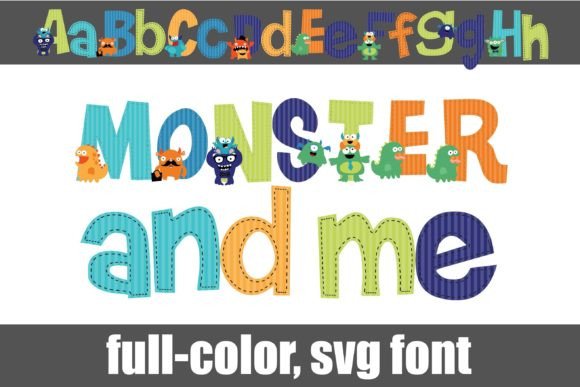 Monster and Me: A Playful Font for Creative Branding