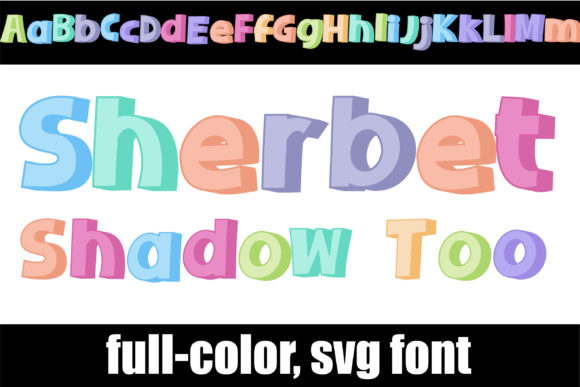 Sherbet Shadow Too: A Colorful Font for Playful Branding