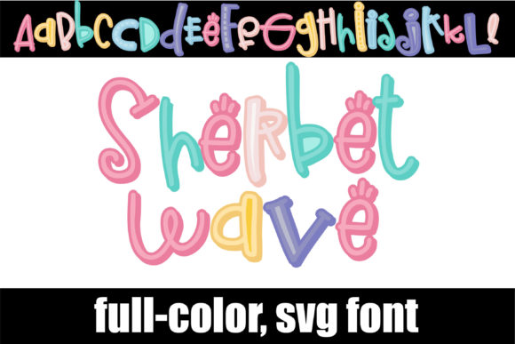 Sherbet Wave: The Playful Color Font for Modern Creators