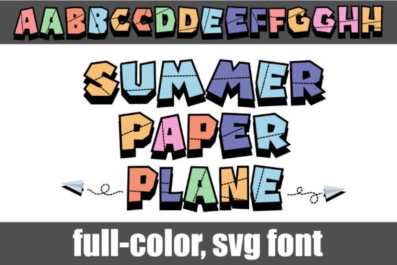 Summer Paper Plane: A Playful Font for Bold Designs