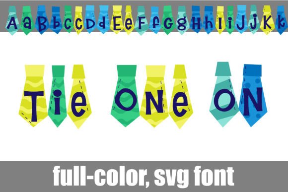 Tie One On: A Colorful SVG Font for Bold Designs