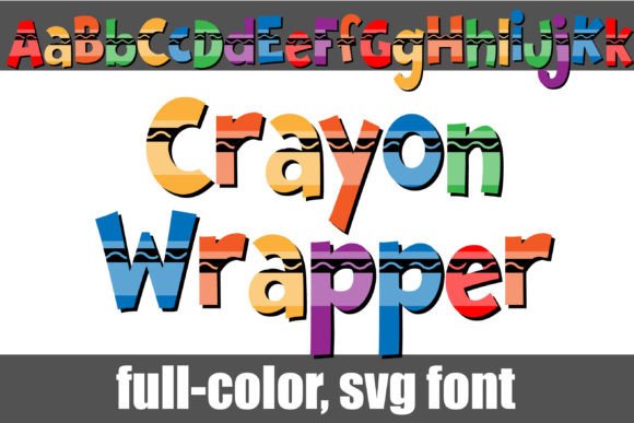 Unleash Playful Creativity with the Crayon Wrapper Font