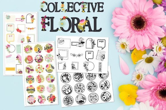 Unleash Vibrant Creativity with the Collective Floral Font Bundle