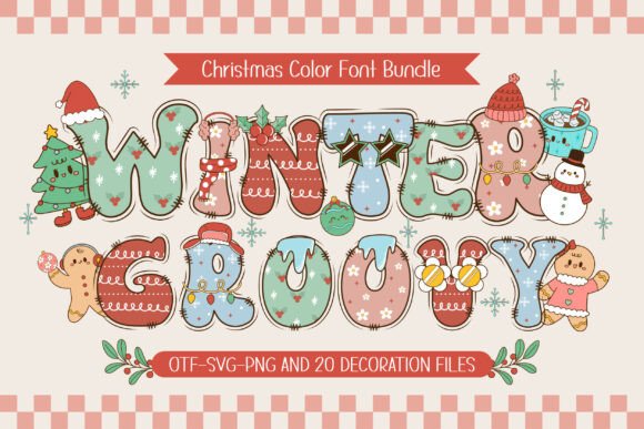 Winter Groovy: The Retro-Christmas Font Your Designs Need