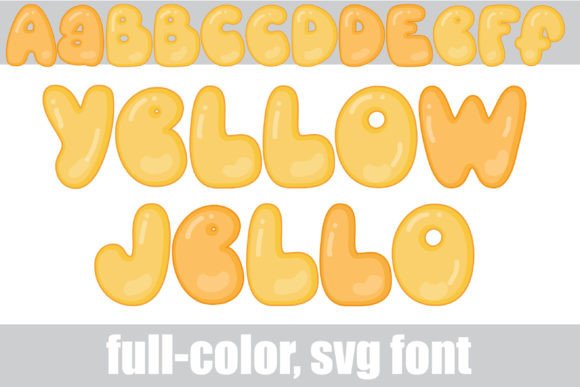 Yellow Jello: A Playful SVG Font for Standout Designs